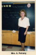 Arlene Petrany in her Armour Heights class September 1991