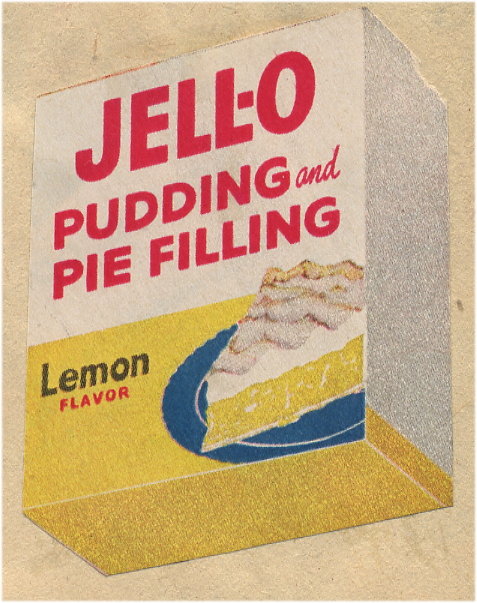 Jell-o Lemon pie filling box