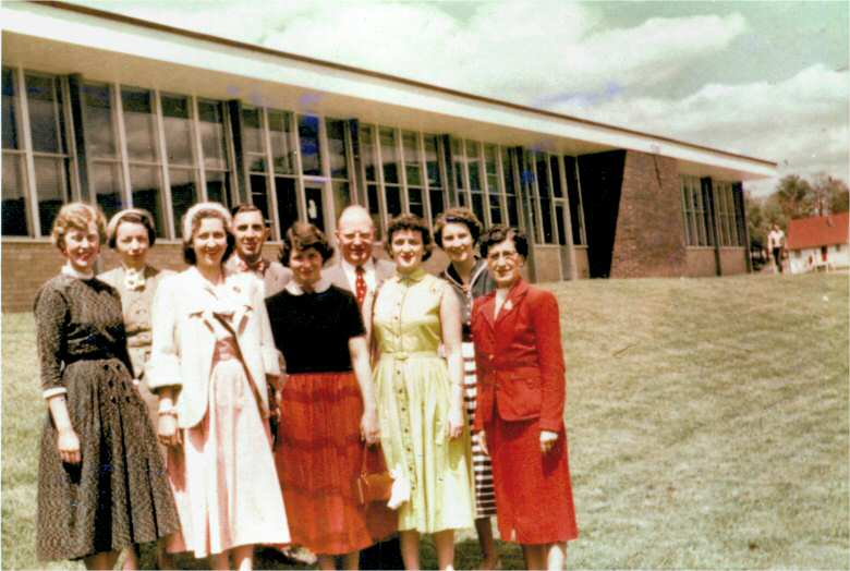 1953-54 Armour Heights First Staff colour photo